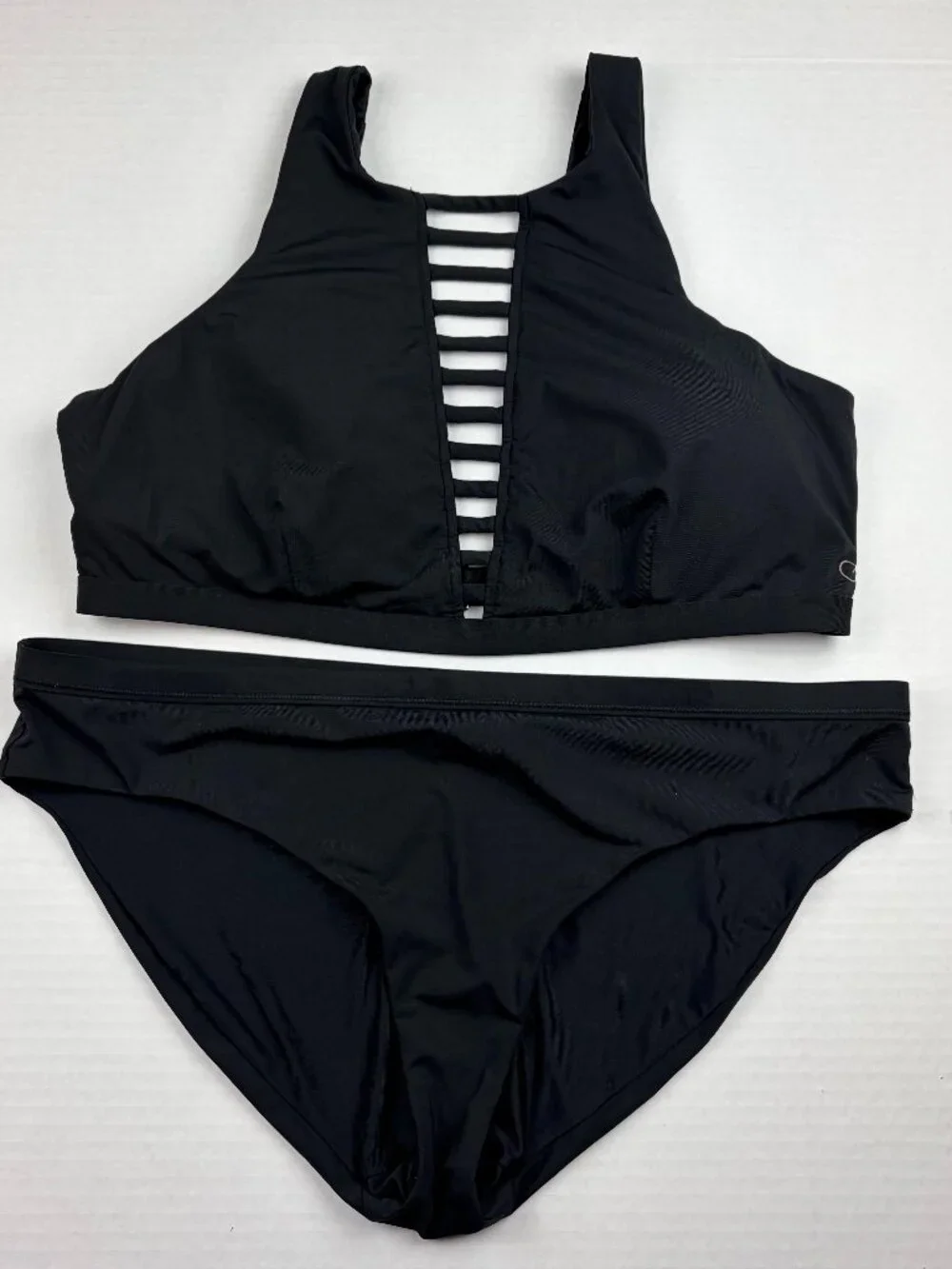 Calia Two Piece Black Bikini Size XL Beach Summer Sexy